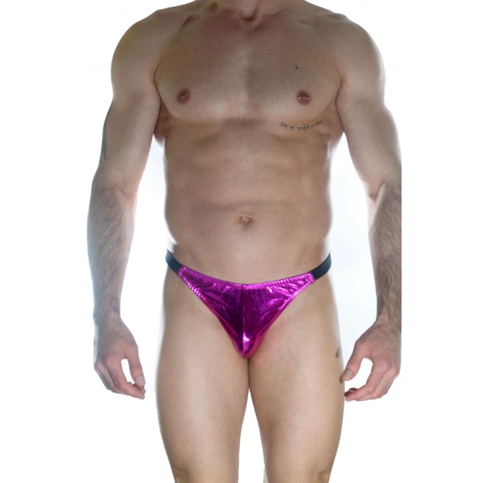 Erkek  Arkası Fuşya Büzgülü Brazillian Slip