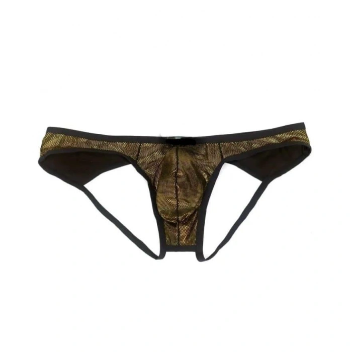 Erkek  Gold Metalik Jockstrap İç Giyim