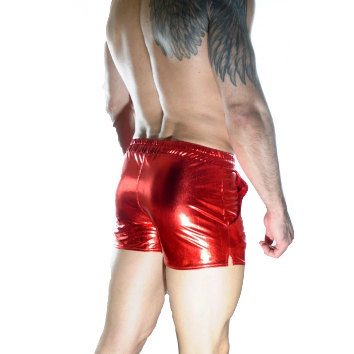 Erkek Kırmızı Lame Short