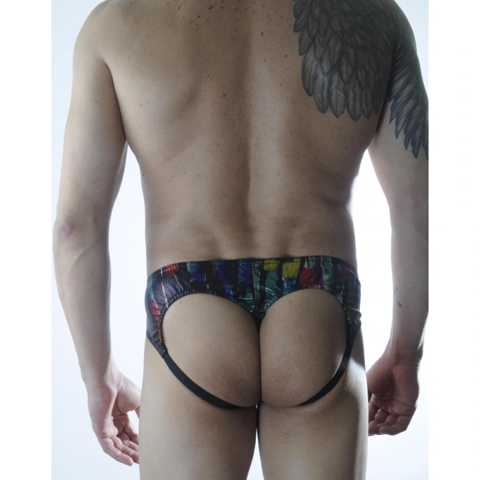 Erkek Renkli Fantezi Jockstrap İç Giyim