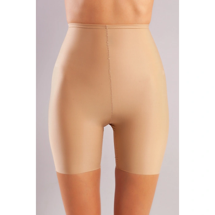 Golshan Girdle Hight Waist Micro Short Corset, İz Yapmayan Görünmez Yüksek Bel Paçalı Ten Korse