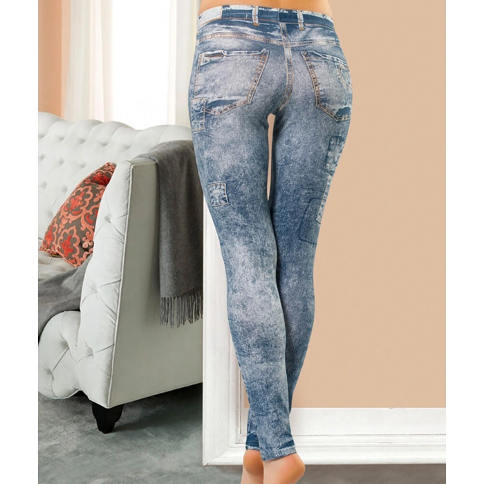 Kot Görünümlü Kadın Tayt 438-1