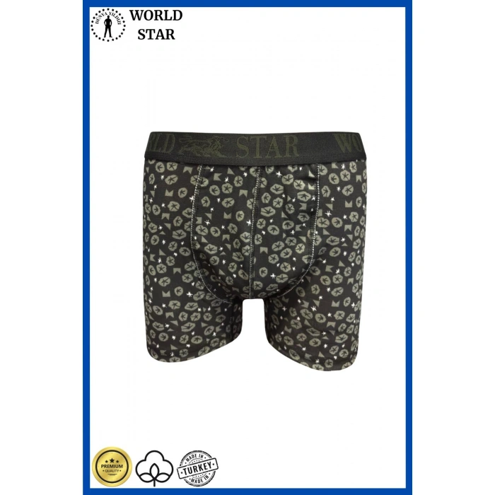 Likralı Pamuklu Renkli Erkek Boxer