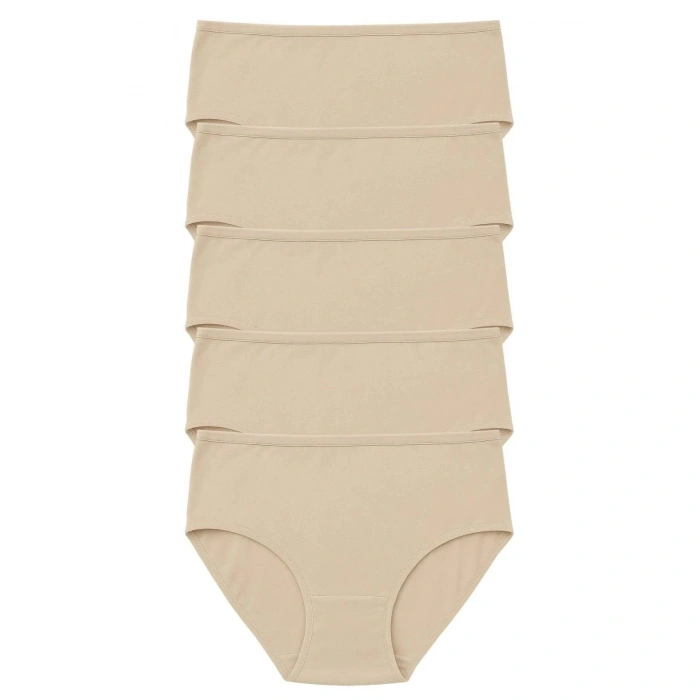 Pk40003 Büyük Beden Yüksek Bel Külot 5 Li Paket