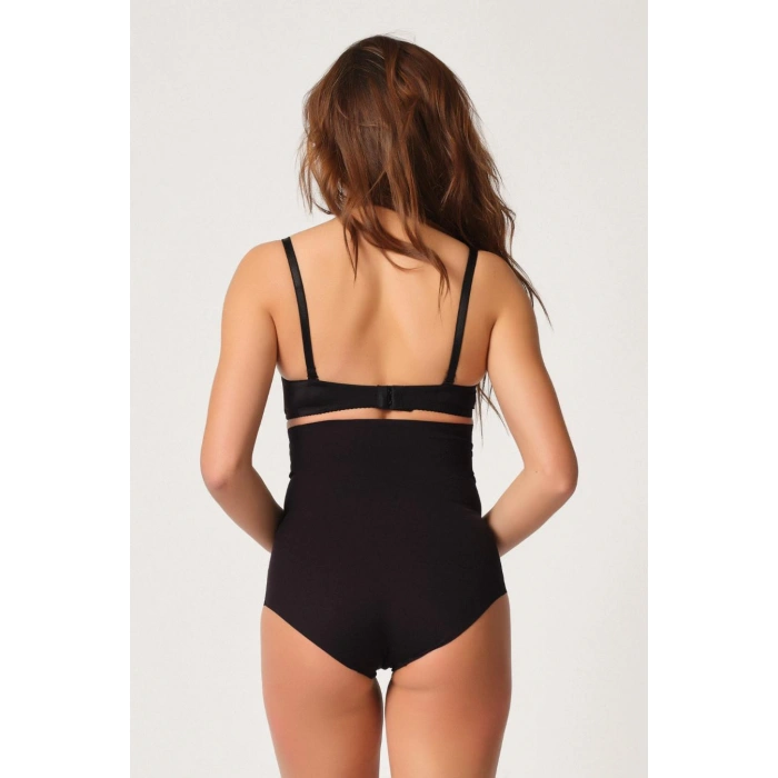 Siyah Mı Emay 2708 Lazer Yüksek Bel Kesim Slip Korse