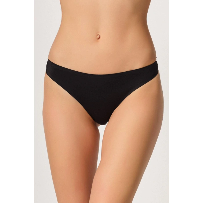 Siyah Mı Emay 2802 Yapıştırma Lazer Kesim String Külot