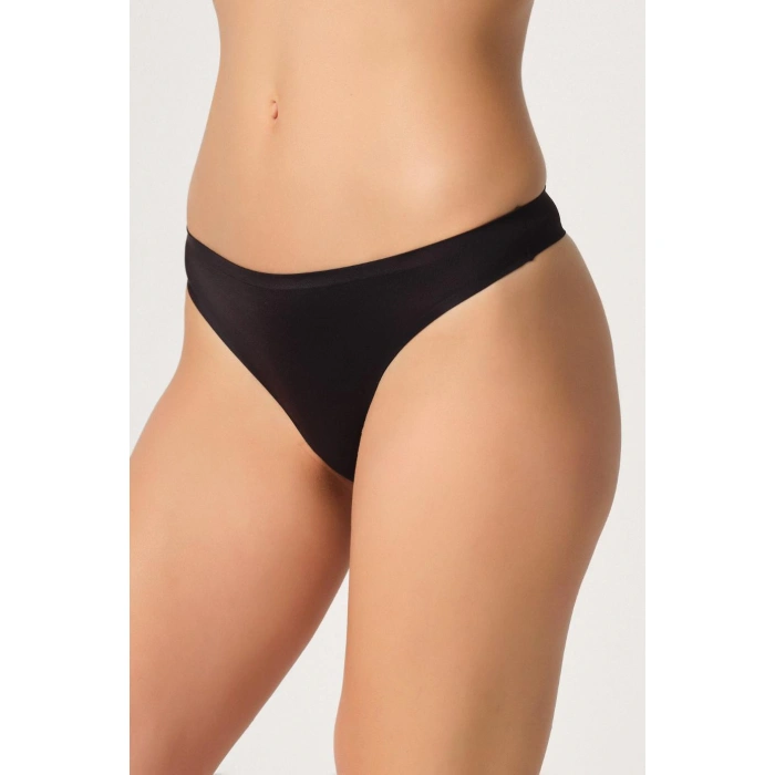 Siyah Mı Emay 2802 Yapıştırma Lazer Kesim String Külot