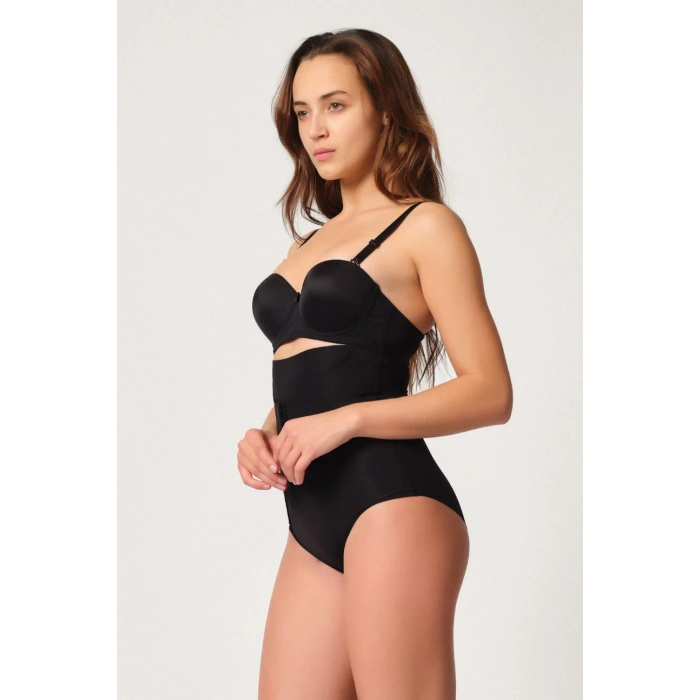 Siyah Mı Emay 2932 Double Karın Agraf Destekli Slip Lazer Korse