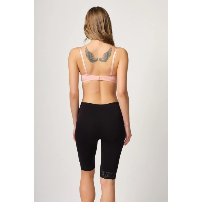 Siyah Mı Emay 3004 Soft Uzun Paça Dantel Boxer