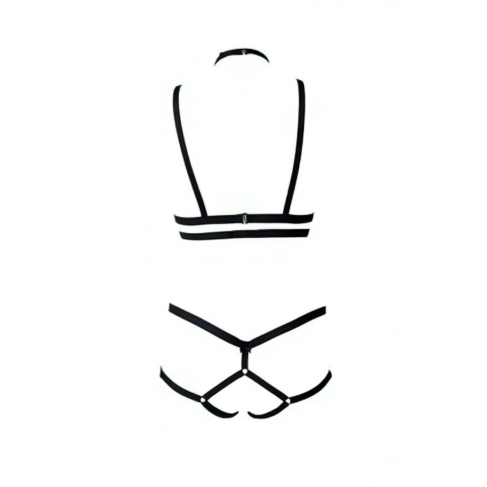 Sütyen - String Lastik Harness Takım - Brf144
