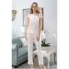 Pudra Penye Pijama Takımı - 1417