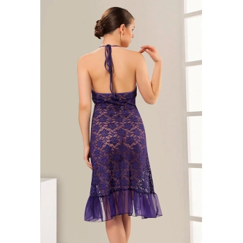 Mor Dantel Gecelik - 633