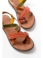 205-09 Multi Ortopedik Hakiki Deri Kadın Sandalet