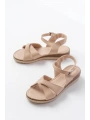 692-564 Nut Ortopedik Taban Çapraz Tokalı Kadın Sandalet