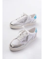 SV-01 Beyaz Garni Bağcıklı Kadın Spor Ayakkabı