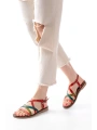 205-017 Multi Ortopedik Hakiki Deri Kadın Sandalet