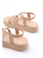 24413-841 Nut Dolgu Topuk Kadın Sandalet
