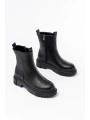 812-2012 Siyah Fermuarlı Günlük Kadın Bot