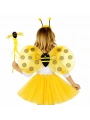 Sarı Renk Arı Kanadı Kostüm Seti (tütü, Kanat, Taç, Asa)