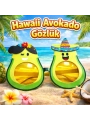 Hawaii Temalı Avokado Gözlük – Kostüm  Parti Gözlüğü