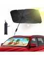 Araba Güneş Gölge Koruyucu Şemsiye Oto Ön Cam Güneşlik(145cm*79cm)