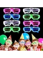 Glow Model 3 Farklı Fonksiyonlu Işıklı Parti Gözlüğü Karışık Renk 12 Adet