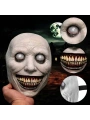 Dehşet Gülüşlü Donuk Göz Efektli Korku Maskesi 22x18 Cm