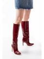 SYT-2004 Bordo Rugan Günlük Bayan Çizme