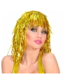 Altın Sarısı Işıltılı Metalize Parti Peruğu