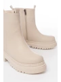 812-2012 Bej Luna Fermuarlı Günlük Kadın Bot