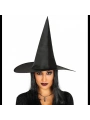 Yetişkin Boy Siyah Cadı Şapkası Ve Uzun Siyah Cadı Peruğu