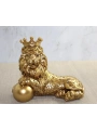 Polyester Dekoratif Taçlı Aslan Figürü Alk2575