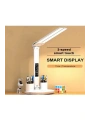 Led Dokunmatik Katlanabilir Masa Lambası Takvim Sıcaklık Saat Şarjlı Masa Lambası