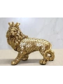 Polyester Dekoratif Taçlı Aslan Figürü Alk2576