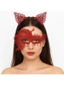 Alevin Zarafeti Kırmızı Dantel Maske Ve Taç Seti 4 No – Kadın Kostüm Tamamlayıcı