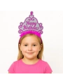 Pembe Happy Birthday Prenses Tacı – Doğum Günü Taç Aksesuarı