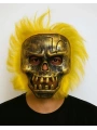 Wild Skull - Bakır Kafatası Sarı Saçlı İskelet Maske