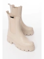 FZ-299 Bej Yüksek Tabanlı Lastikli Günlük Kadın Bot