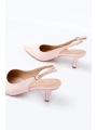 ST-1152 Pembe Rugan Günlük 7 cm Topuklu Kadın Ayakkabı
