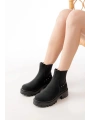 868-2005 Siyah Zümrüt Lastikli Günlük Kadın Bot
