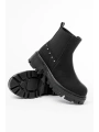 868-2005 Siyah Zümrüt Lastikli Günlük Kadın Bot