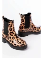 02-2137 Leopar Lastikli Günlük Kadın Bot