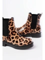 02-2137 Leopar Lastikli Günlük Kadın Bot