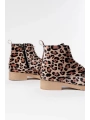 165-225 Leopar Bağcıklı Fermuarlı Günlük Kadın Bot