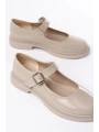 YSN-4444 Bej Rugan Günlük Bayan Ayakkabı