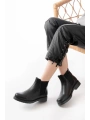 165-230 Siyah Lastikli Günlük Kadın Bot