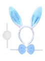 Tavşan Kostüm Seti Taç Papyon Ponpon Kuyruk Mavi