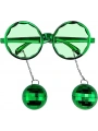 Disko Toplu Küpeli Parti Gözlüğü Yeşil Renk