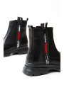 ASM-086 Siyah Fashion Aksesuarlı Fermuarlı Günlük Kadın Bot