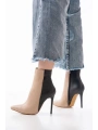 LS-216 Nut Yüksek İnce Topuklu Fermuarlı Kadın Bot